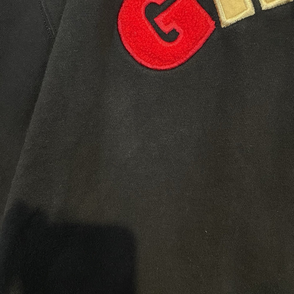 Vintage Walt Disney‎ World Grumpy Full Zip Sweatshirt Size L Black Embroidery - Picture 15 of 16
